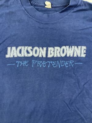 Vintage Jackson Browne The Pretender Shirt Blue Non Nuclear