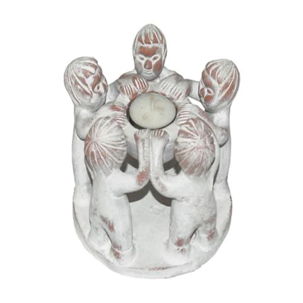 Terracotta tea outlet light holder