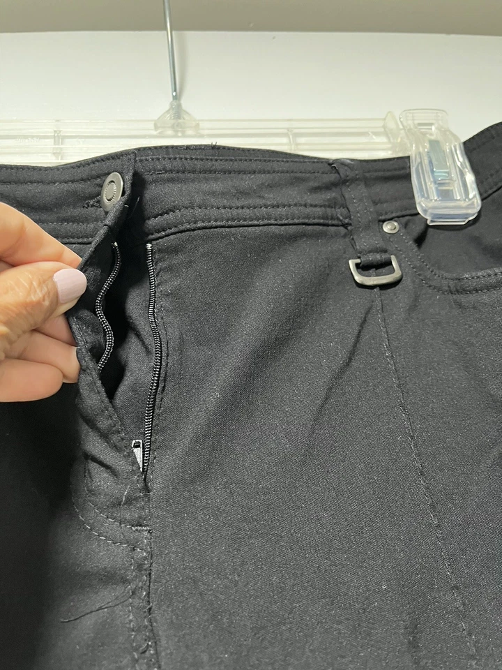 Style & Co Pantalón Corto Largo Negro para Mujer  Foto 3 de 4