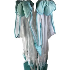 folding playpen white Turquoise Aqua READ 