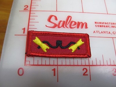 Red yellow black 2 bead knot collectible patch (m26)