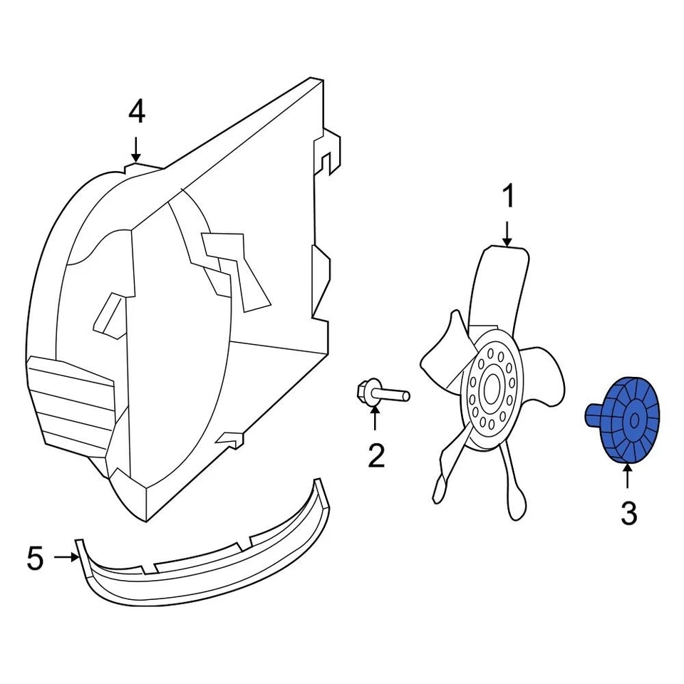 For Dodge Ram 2500 2010 Dodge 55057087AA Engine Cooling Fan Clutch Foto 4 de 4