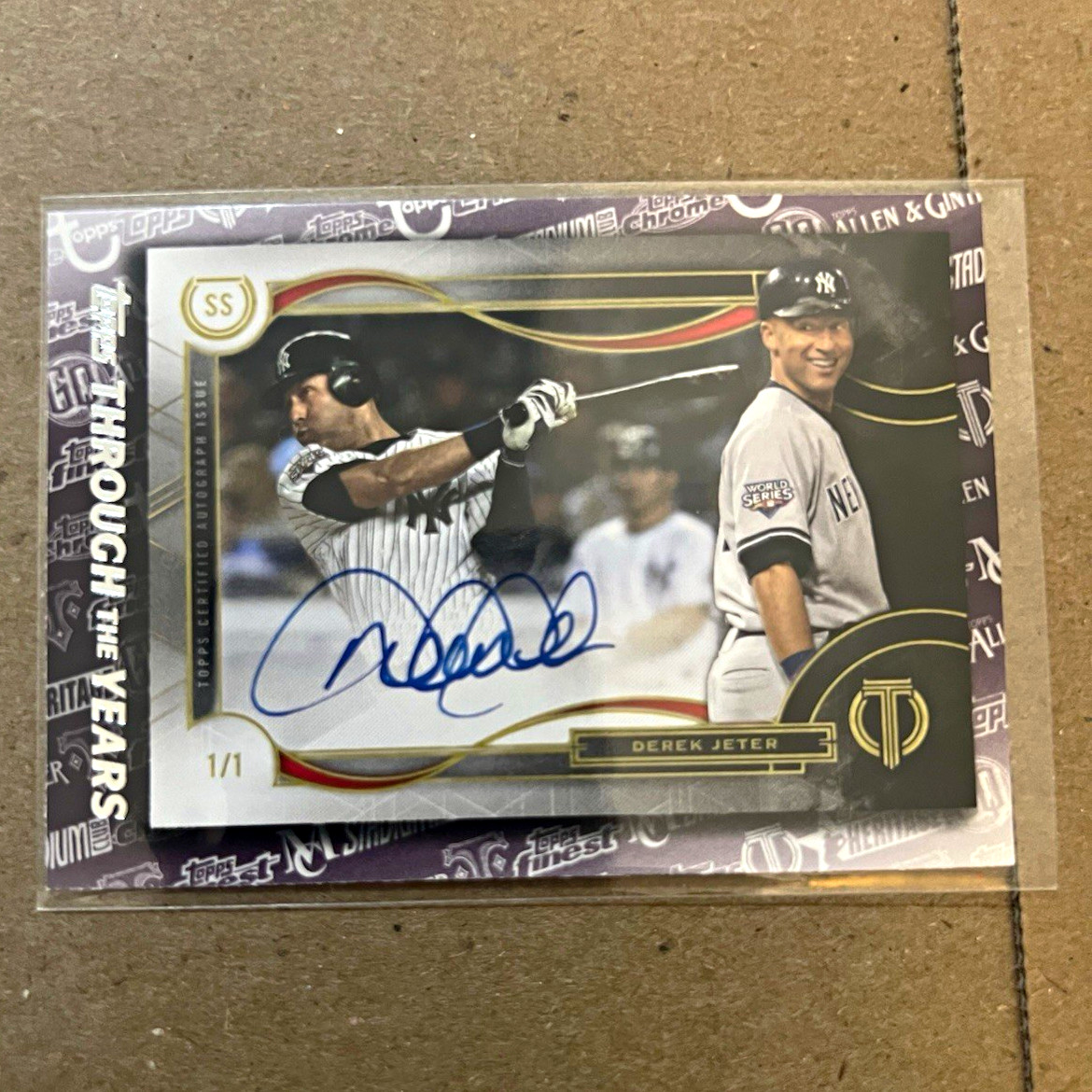 TOPPS 2021 Topps Through the Years Facsimile Reprints Derek Jeter #TTY-21