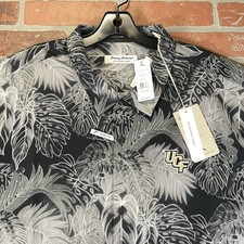 Tommy Bahama UCF Knights Central Florida Mens XXXL Hawaiian Camp Shirt Black NWT