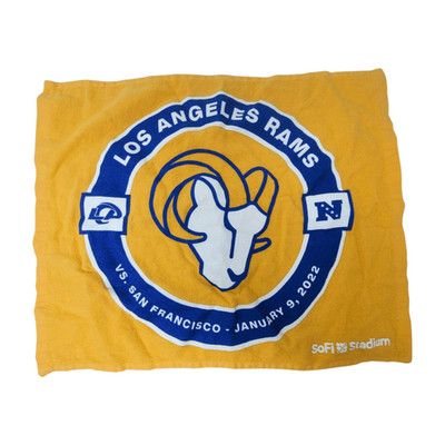 Los Angeles Rams Souvenir Rally Towel SoFi Stadium January 9, 2022 NFL Vs SF