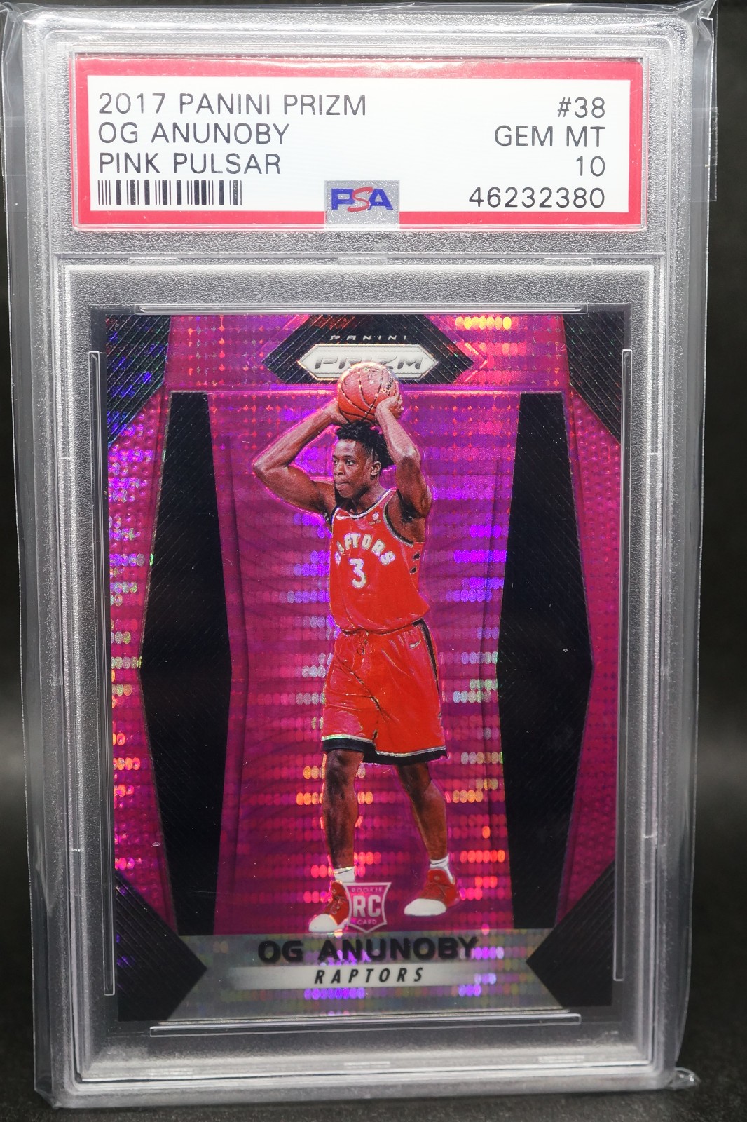 2017 NBA PANINI PRIZM PINK PULSAR #38 OG ANUNOBY ROOKIE RC 16/42 PSA 10 RARE