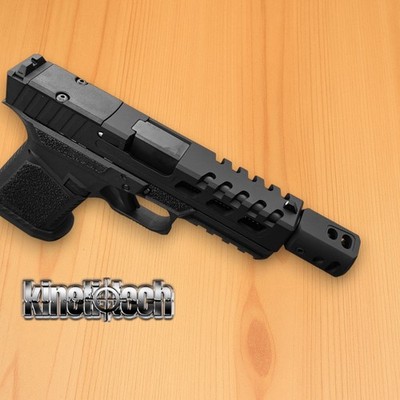 Muzzle Brake Compensator, 1/2x28 TPI, BLACK - USA Made