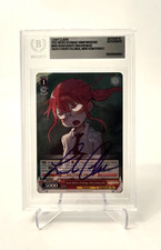 Miss Kobayashi Signed Card Leah Clark Dragon Maid Beckett COA 55 Weiss Schwarz