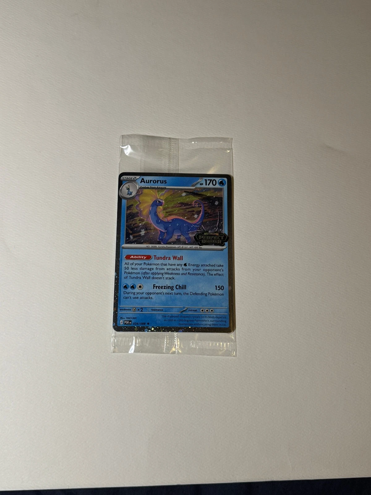 Aurorus - Perfect Order Stamped Holo Promo Pokemon Card POR 024/088 Sealed English from Promo