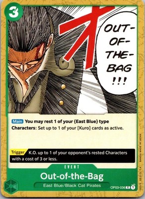 Out-of-the-Bag OP03-036 Pillars of Strength Pre-Release Cards One Piece NM