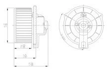 Conjunto de ventilador calentador de aire acondicionado motor soplador para 99-02 Suzuki Grand Vitara Foto 4 de 4