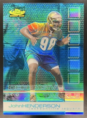 John Henderson RC /250 2002 Topps Football Finest Refractor #104 RC Tenn