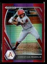 2021 Panini Prizm Draft Picks - Red Prizm - #PDP123 Christian Franklin