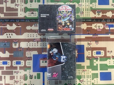 NES Nintendo Conquest of the Crystal Palace Manual Booklet & Poster Only GENUINE