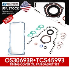 OS30693R + TCS 45993 Timing Cover Oil Pan Gasket Set For CADILLAC CTS/ESCALADE