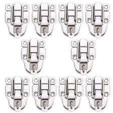 10 Pack Metal Box Hasp Lock Toggle Latch Catch for Case Toolbox