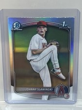 2025 Bowman Draft 1st Chrome Refractor Johnny Slawinski Angels