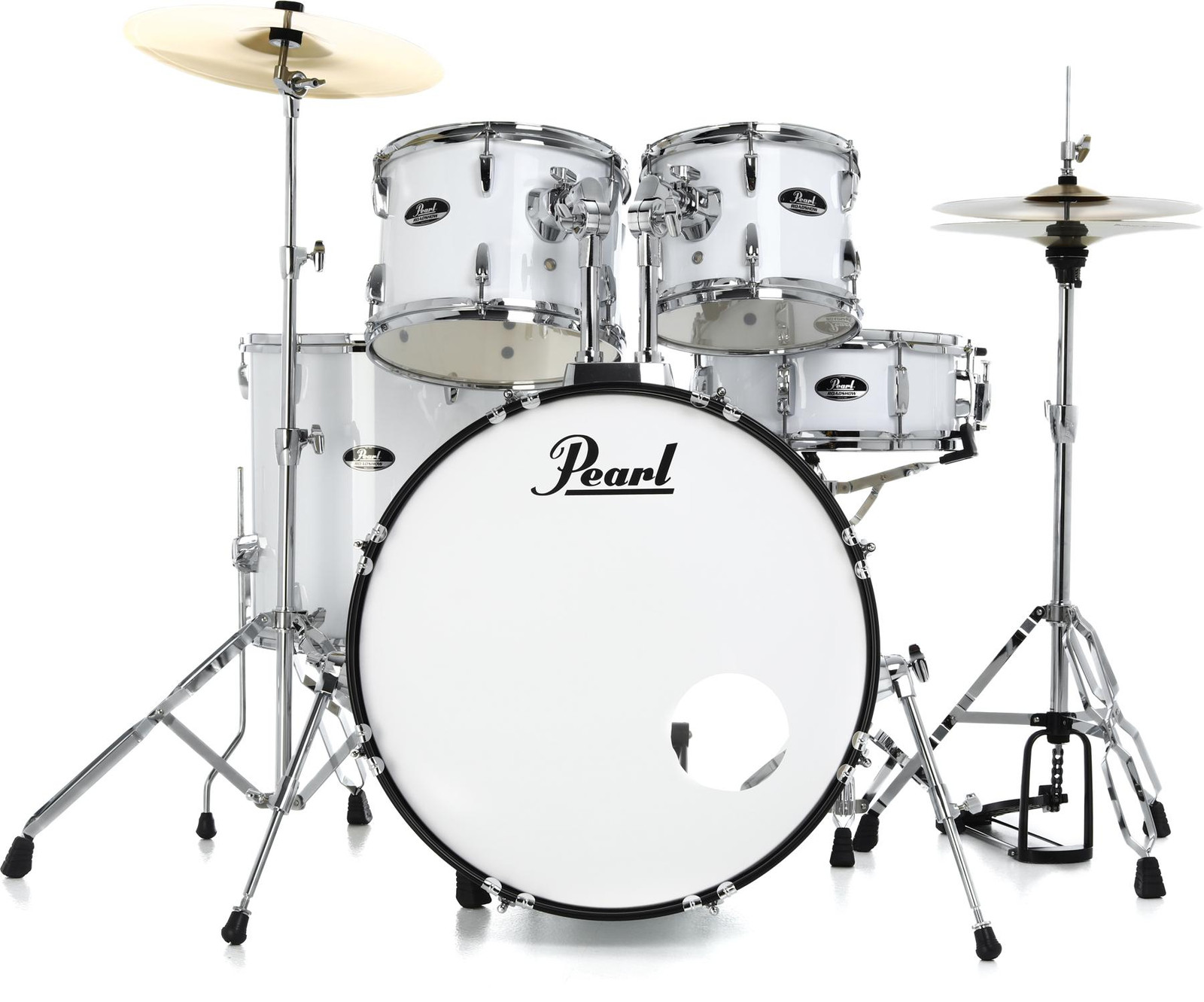 Комплектная ударная установка Pearl Roadshow RS525SC/C из 5 частей с тарелками - Чисто-белая