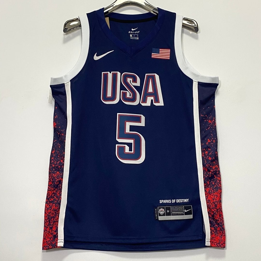 Anthony Edwards #5 Blue Dream Team - Brand New Hot press type