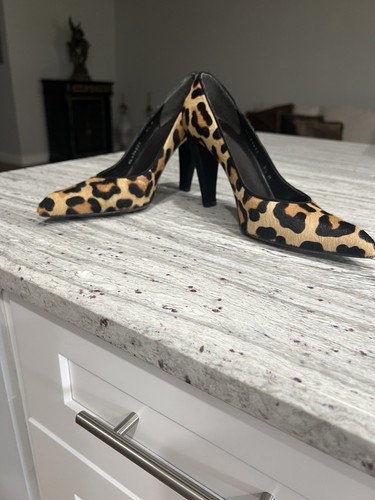 Stuart Weitzman Pony Hair Leopard Pumps - Picture 2 of 5