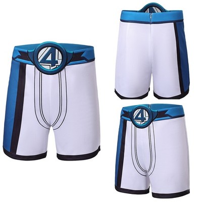 Game The Thing Cosplay Halloween Carnival Suits Adult Blue Shorts Trousers Pants
