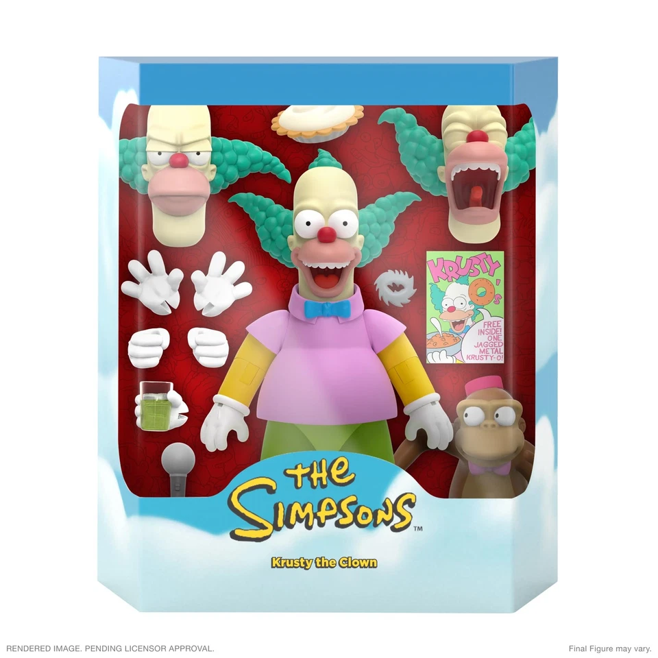 Super7 The Simpsons Krusty the Clown 7 Inch Action Figure with Accessories - Image 2 of 4