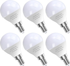 6 Pack E12 LED Candelabra Light Bulbs, 60 Watt Equivalent, Warm White 2700K, 120