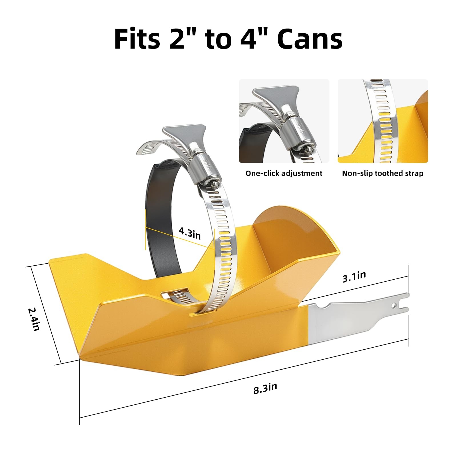 Paint Shaker for Reciprocating Saws, Spray Can Paint Mixer Fits 2" to 4"