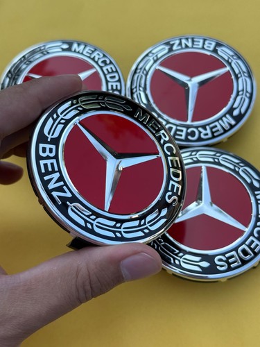 4x Mercedes Benz Center Caps ( A Set ) Standard 2.95Inch/75mm Fits Most Models