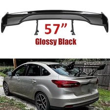 Gloss Black 57in Rear Spoiler Wing Truck Style Abs Plastic For Ford Focus Rt