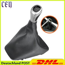 5 Gang Chrom Schaltknauf für BMW E90 E91 E92 E93 Leder Schaltsack Manschette