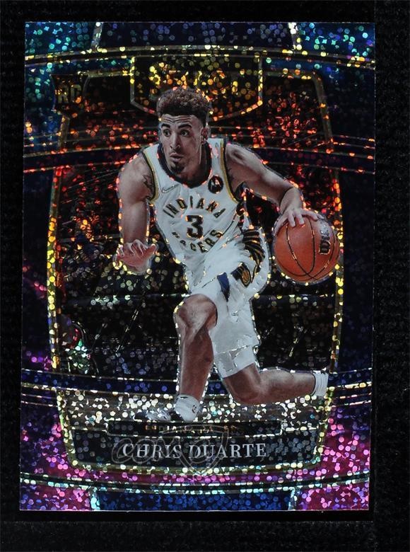 2021-22 Panini Select Concourse Cosmic Prizm Chris Duarte #41 Rookie RC 3m8