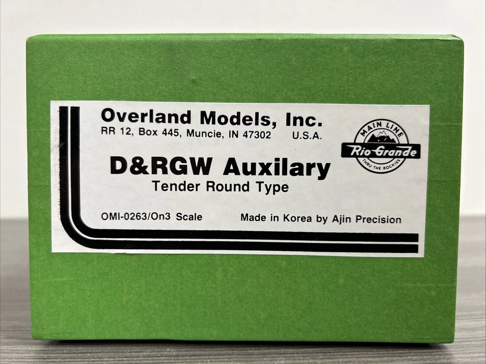 Overland Models On3 Brass OMI-0263 Auxiliary Tender D&RGW Unpainted Pre-owned - Image 2 of 4
