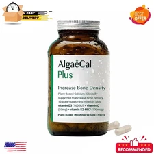 AlgaeCal Plus Stronger Bones Veggie Capsules Dietary Supplement Algae Cal 120