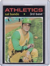1971 Topps Baseball #285 Sal Bando - Oakland Athletics