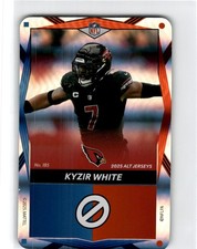 2025 Uno Elite NFL  Alt Jerseys   Foil  Red  Blue  Kyzir White