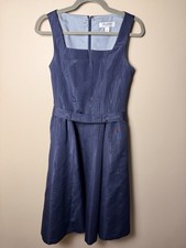 Isaac Mizrahi for Target Navy Blue A-Line Fit & Flare Dress Size 4 EUC