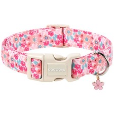 Spring Floral Dog Collar Adjustable Female Fits 1116 Inch Neck Small Medium