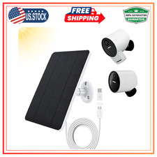 Solar Panel Compatible with SimpliSafe Outdoor Security Camera, Waterproof 4W 5V