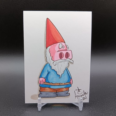 #ad 🐷 Original Cartoon Sketch Card Rupert Plinkerton 1 1 PSC ATC Amanda Cleal $19.99