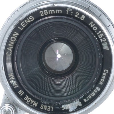 Canon 28mm F2.8 LTM L39 Wide Angle Prime Screw Lens from Japan