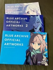 Blue Archive Official Art Works Sets 1-3 Artbook Collectible No Dust Jacket