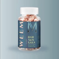 Weem Hair Skin  Nails Gummies - Vegan, Plant Based, Gluten Free - NEW SEALED 