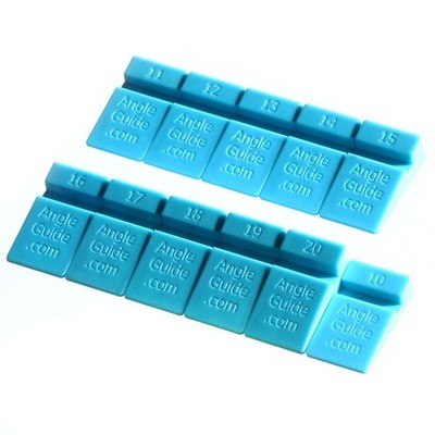 Blue AGM Angle Wedges for Sharpening Knives 10 to 20 Degree Guide Set