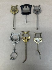 Lot of 6 Metal Mixed Marching Lyres Music Holders
