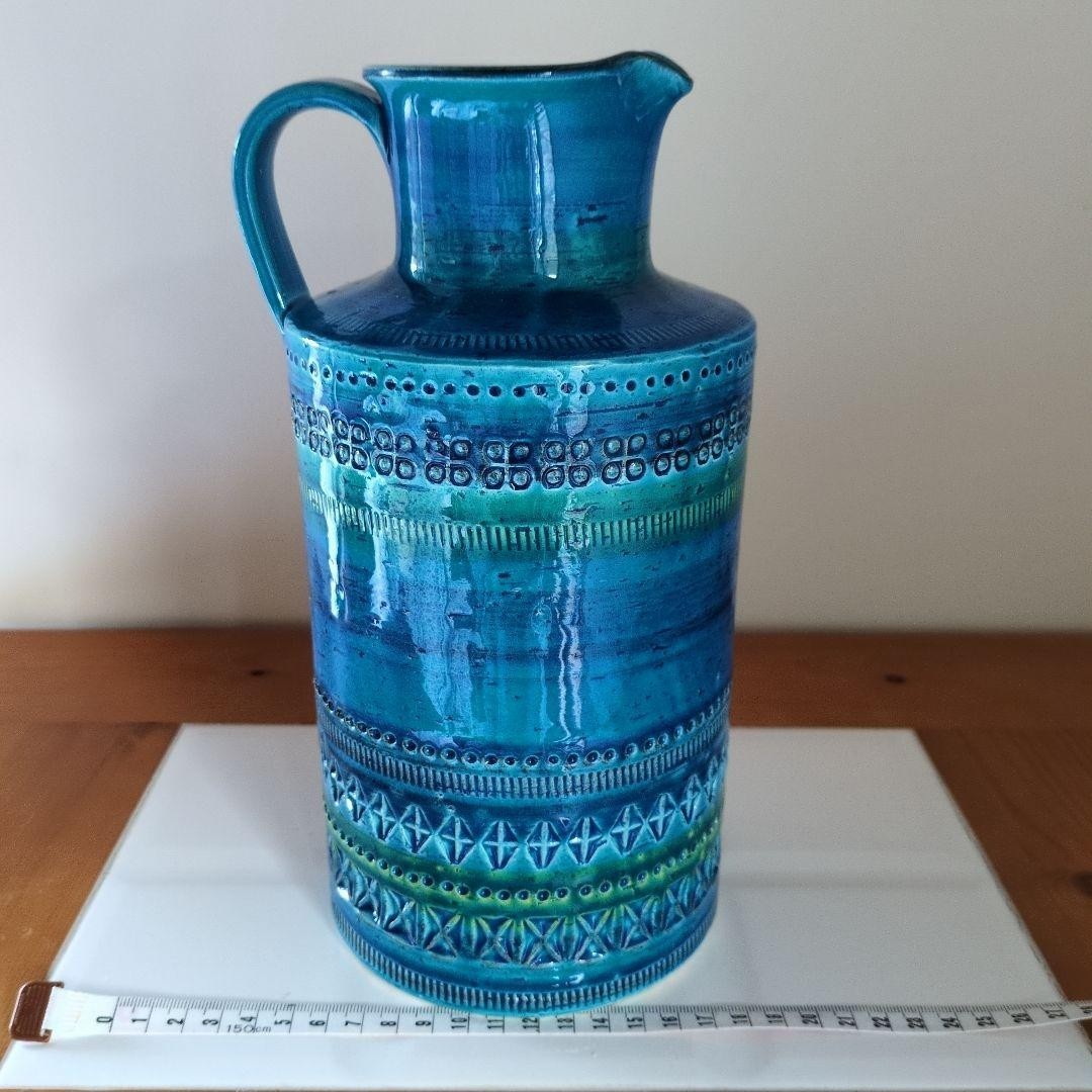 FLAVIA BITOSSI Rimini Blue Vase Italy Pottery Vintage Collectible