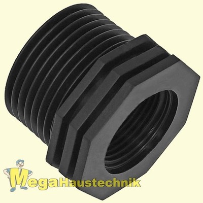 PP Gewinde Fitting Reduzierstück Außengewinde auf Innengewinde reduziert PVC PE