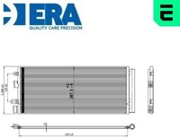 ERA 667481 Kondensator FüR Klimaanlage Kondensator Klimaanlage FüR Opel