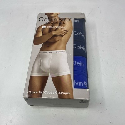 Calvin Klein Cotton Stretch Boxer Briefs 5-Pack Blue/Cobalt M