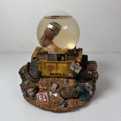 AS IS Disney Pixar WALL-E Musical Snow Globe Water Globe Figurine RARE OOP